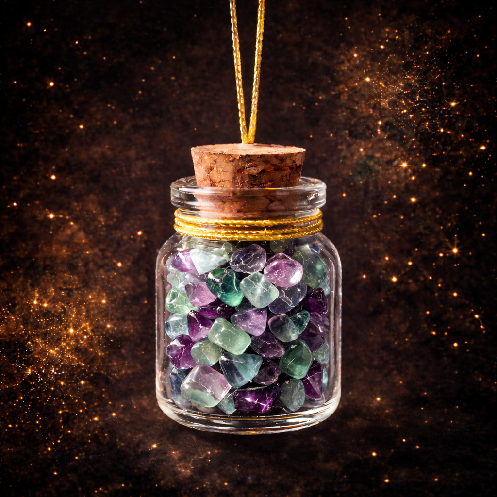 Mind Focus | Fluorite Crystal Wish Jar
