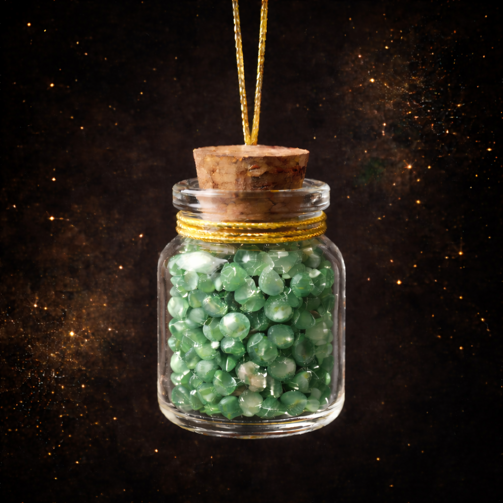 Lucky Path | Green Aventurine Crystal Wish Jar
