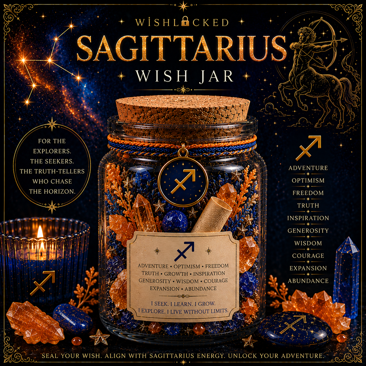 Sagittarius Zodiac Wish Jar