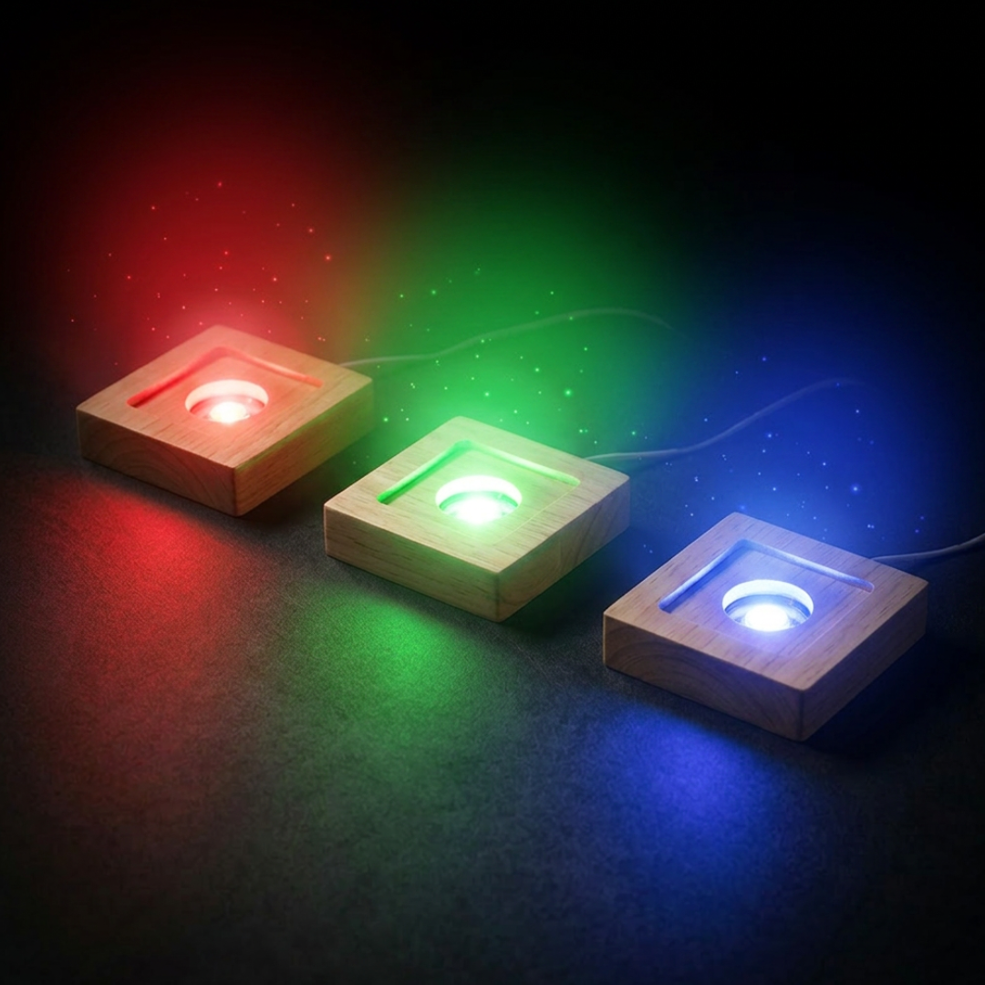Square Coloured Light Base