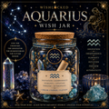 Aquarius Zodiac Wish Jar